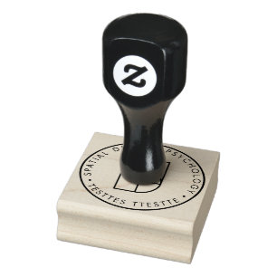 Wood Art Stamp_14-character rubber stamp