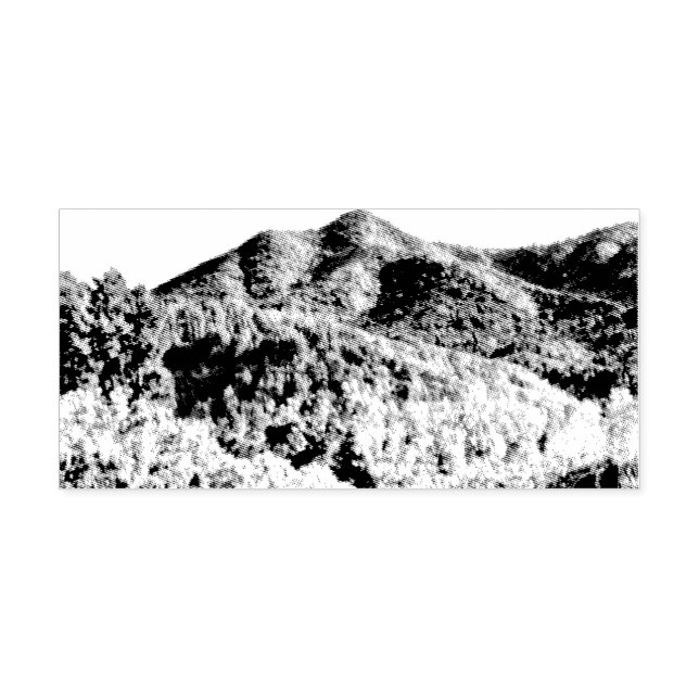 Wood Art Stamp Mt Tamalpais  (Imprint)
