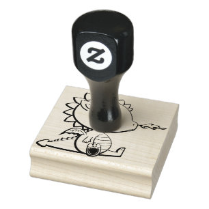 Wood Art Stamps/Dragon Rubber Stamp