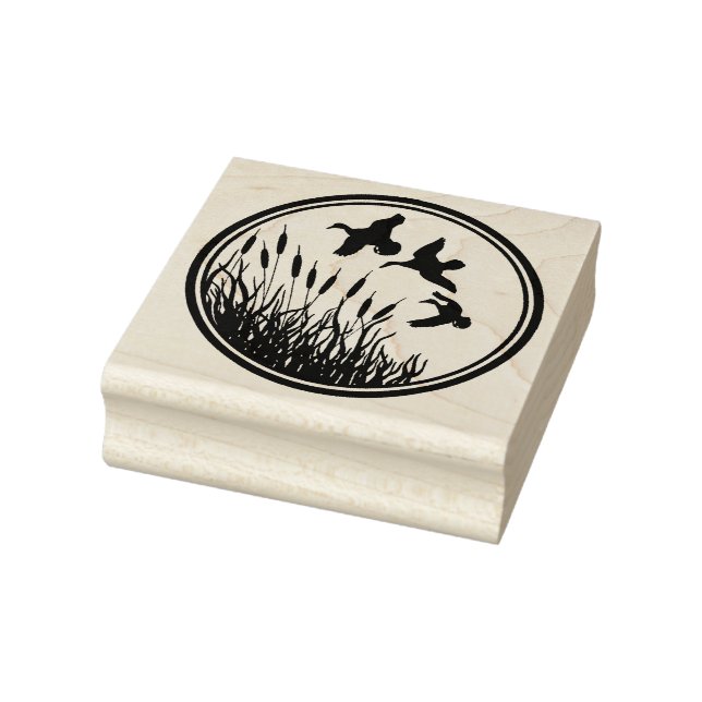 Wood Art Stamps/Ducks Rubber Stamp (Stamp)