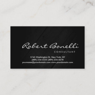 Wood Background Modern Consultant Business Card