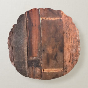 wood background Plankabstract,aged,background,barn Round Cushion