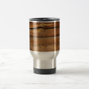 Wood Background Travel Mug