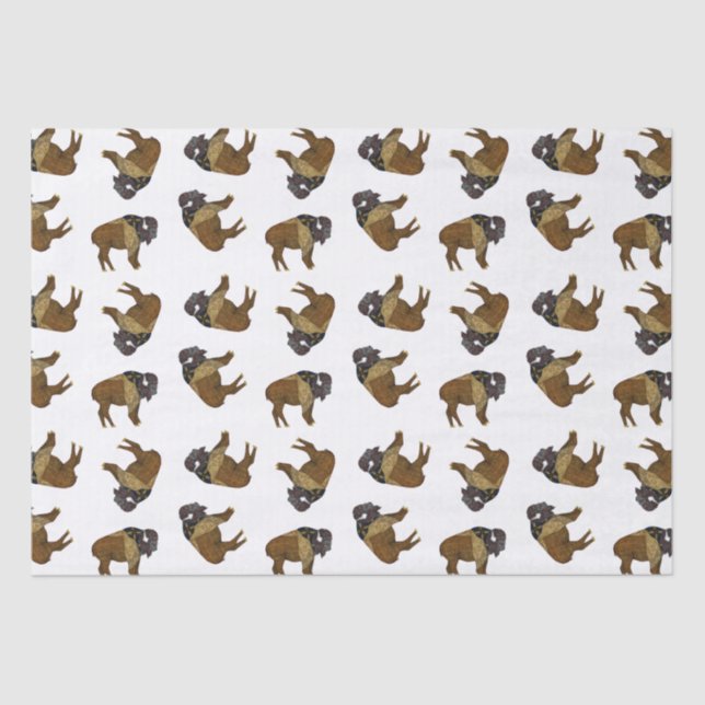 Wood Badge Buffalo Tissue Paper (Front)