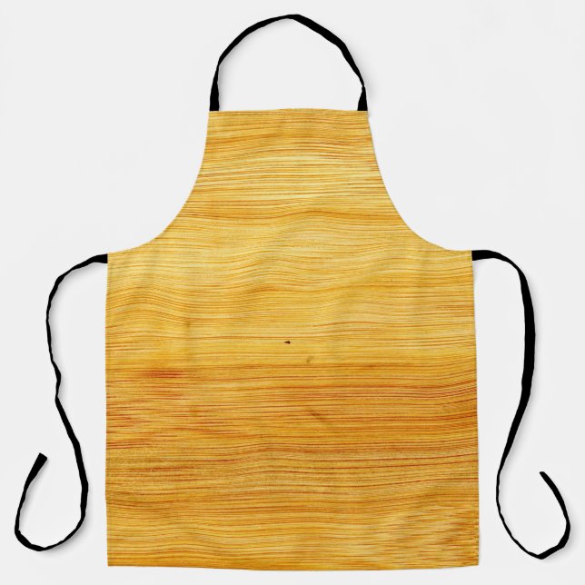 Wood bamboo background texture apron (Front)