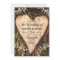 Wood Bark Baby Breath Heart Rustic Wedding