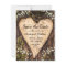 Wood Bark Baby Breath Heart Rustic Wedding