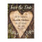 Wood Bark Heart Baby Breath Wedding Save The Date