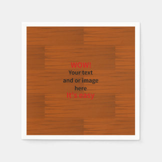 Wood Base Lyer Add Your own Text Napkin