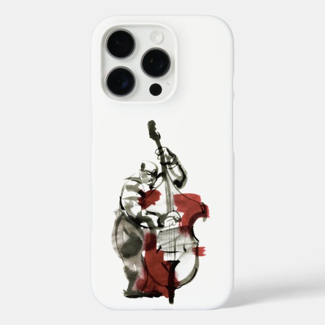 Wood bass player Case-Mate iPhone case (Back)