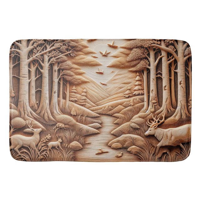 Wood Bath Mat (Front)