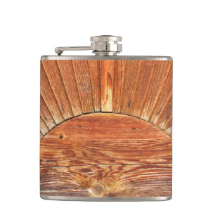 Wood Beam Hip Flask