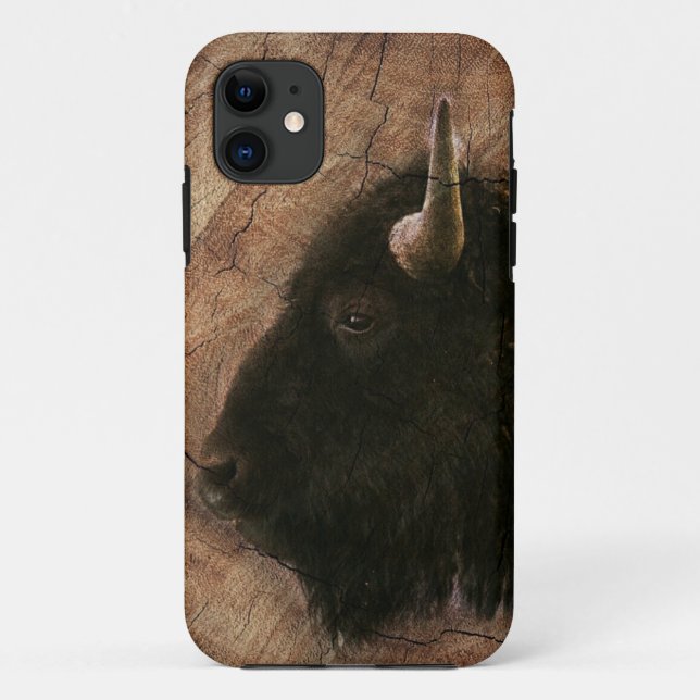 Wood Bison Buffalo Case-Mate iPhone Case (Back)