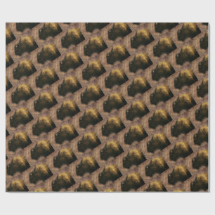 Wood Bison Buffalo Wrapping Paper