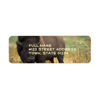 Wood Bison Return Address Label