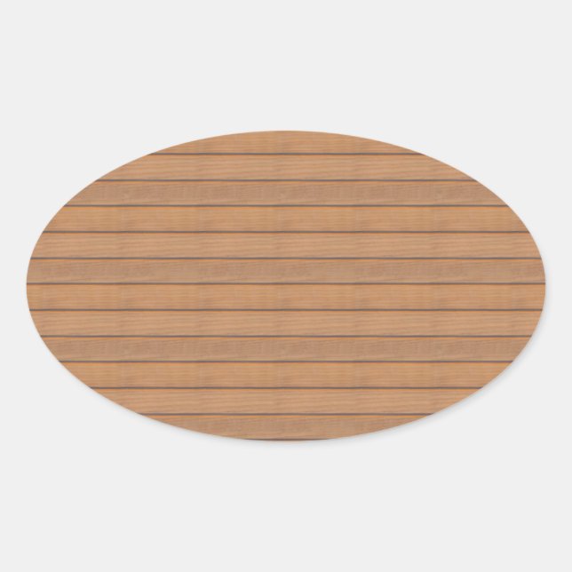 Wood Blank Nature Elegant Custom Template Oval Sticker (Front)