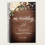 Wood & Blush Rose Greenery  Floral Wedding Planner<br><div class="desc">For further customisation,  please click the "customise further" link and use our design tool to modify this template. If you need help or matching items,  please contact me.</div>