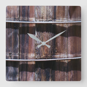 Wood Board Square Wall Clock
