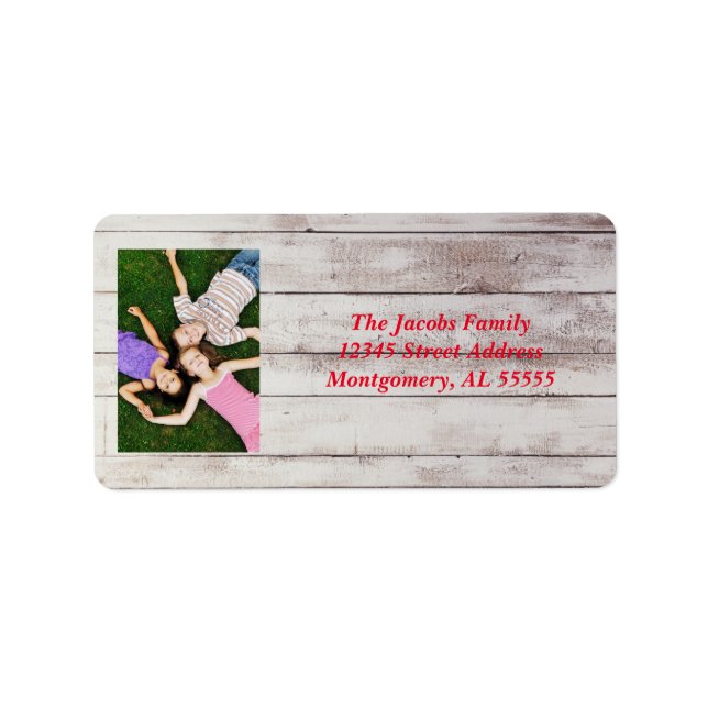 Wood Boards - Address Labels (Front)
