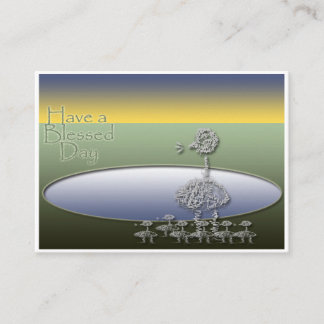 Wood Box Display Enclosure Card