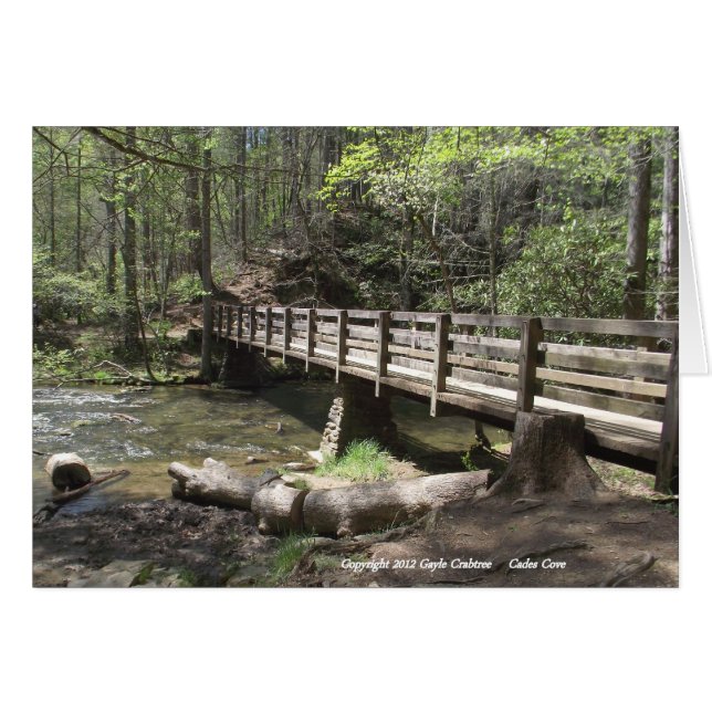 Wood bridge in Cades Cove (Front Horizontal)