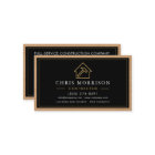 Wood Building Construction Business Card 