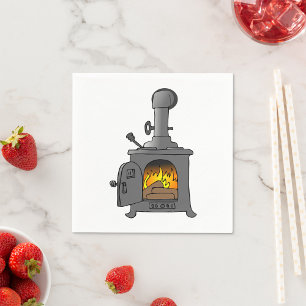 Wood Burner Stove Napkin