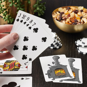 Wood Burner Stove Playing Cards