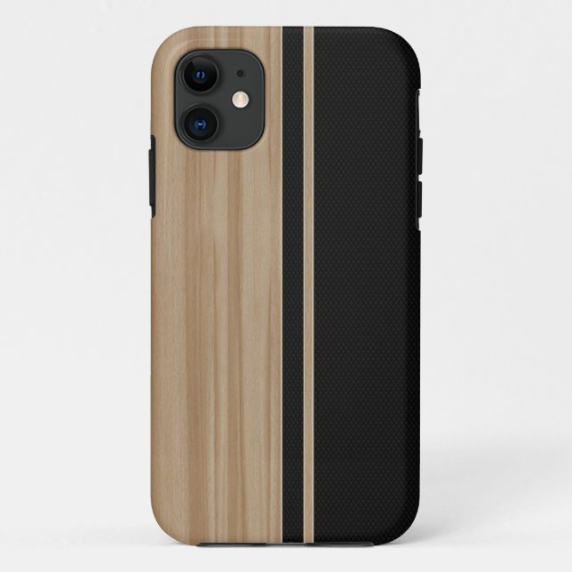Wood & Carbon Fibre iPhone 5 Case (Back)