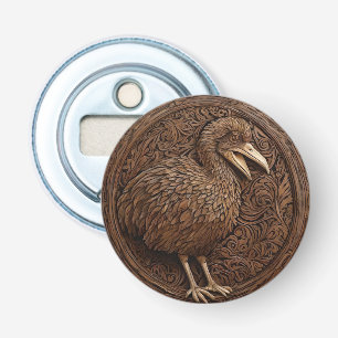 Wood Carved New Zealand Dodo Bird,  Bottle Opener