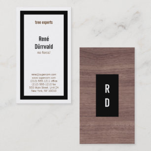 Wood Carver bold Business Card