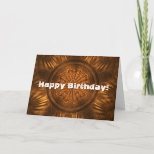 Wood Carving Birthday Card
