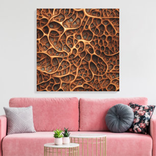 Wood Carving Canvas Art