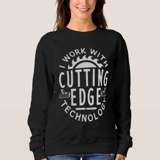 Wood Carving Tools Chisel Design Sweatshirt (Front)