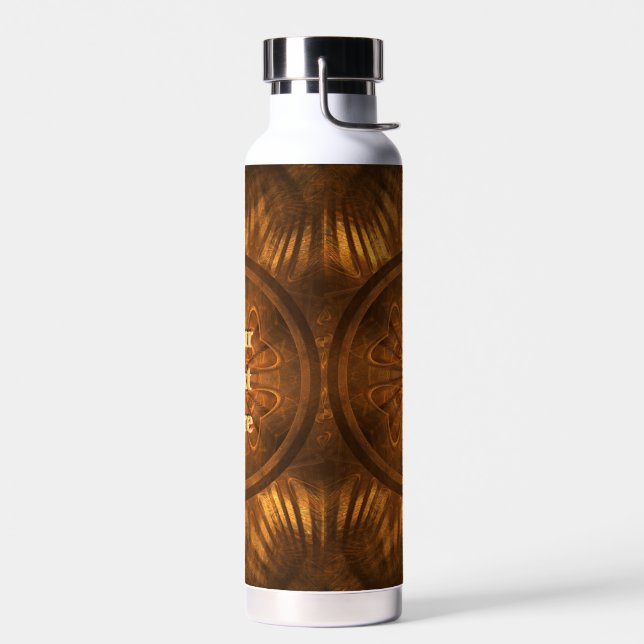 Wood Carving Water Bottle (Left)