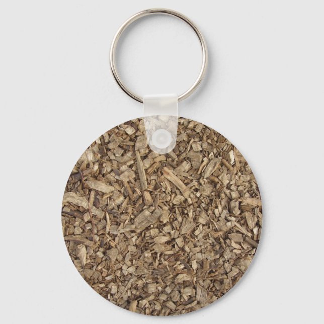 Wood chips key ring (Front)