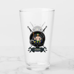 Wood Clan Badge Pint Glass