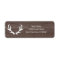 Wood deer antler wedding Return Address labels