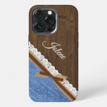 Wood Denim and Lace Western Themed
