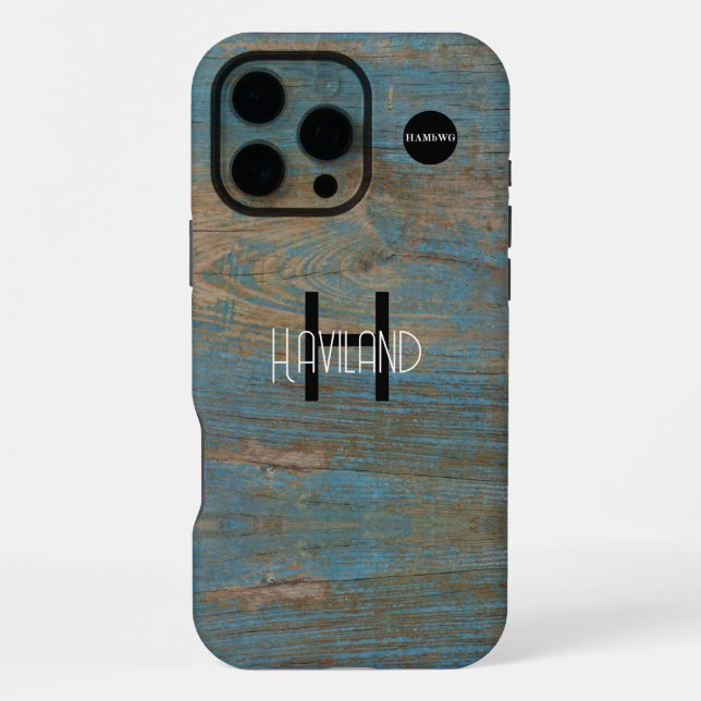 Wood Design Cell Phone Case HAMbWG (Back)