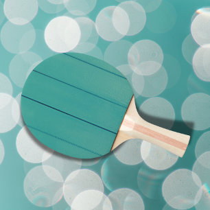 Wood Design in Teal Ping Pong Paddle