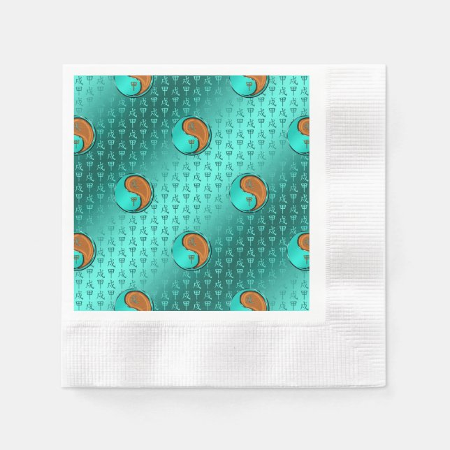 Wood Dog Napkin (Front)