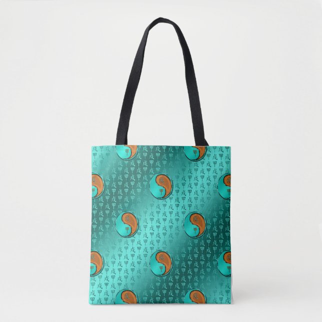 Wood Dog Tote Bag (Front)