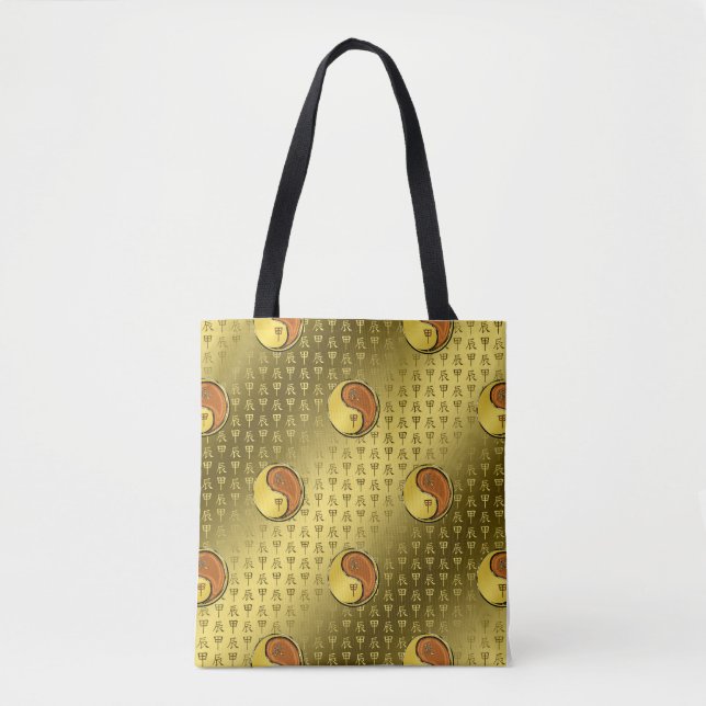 Wood Dragon Tote Bag (Front)