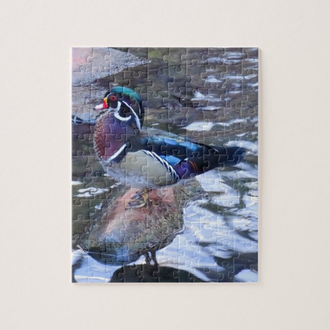Wood Duck #3 Jigsaw Puzzle (Vertical)