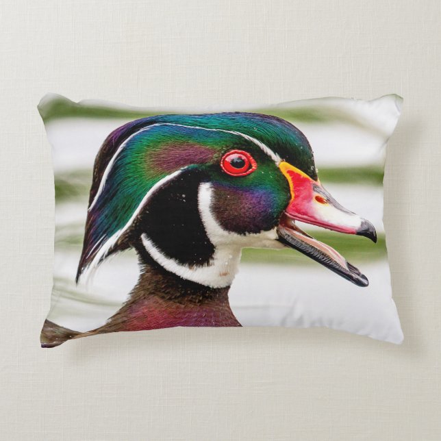 Wood Duck Decorative Cushion (Front)