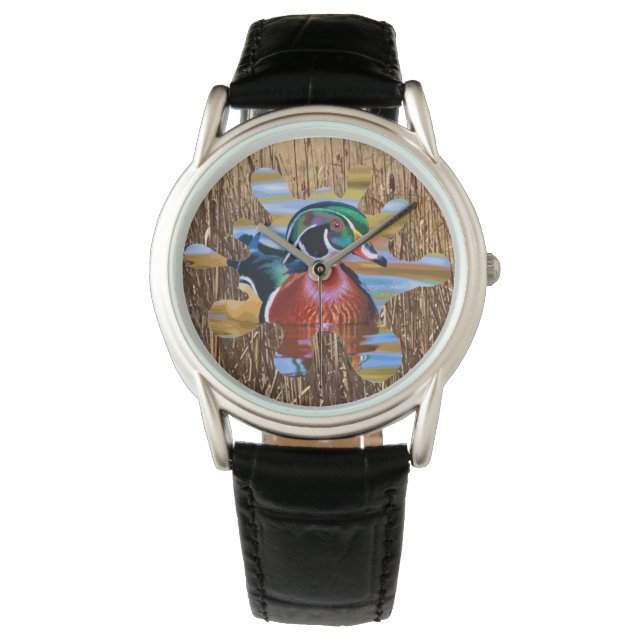 Wood Duck Hunting Watch with Crown Protector (Front)
