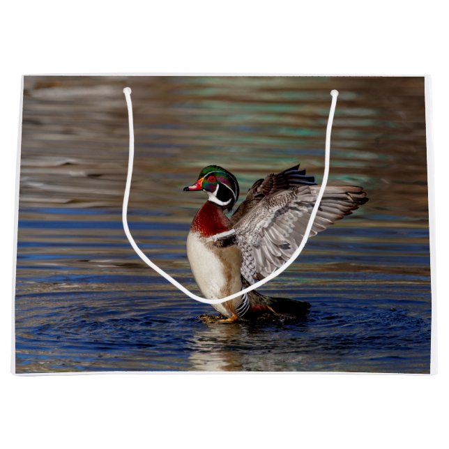 Wood Duck Large Gift Bag (Front)