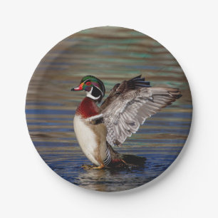 Wood Duck Paper Plate