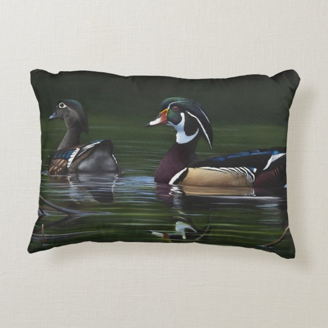 Wood Duck Pillow (Back)